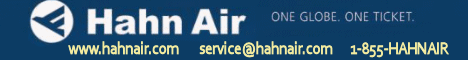HahnAir banner